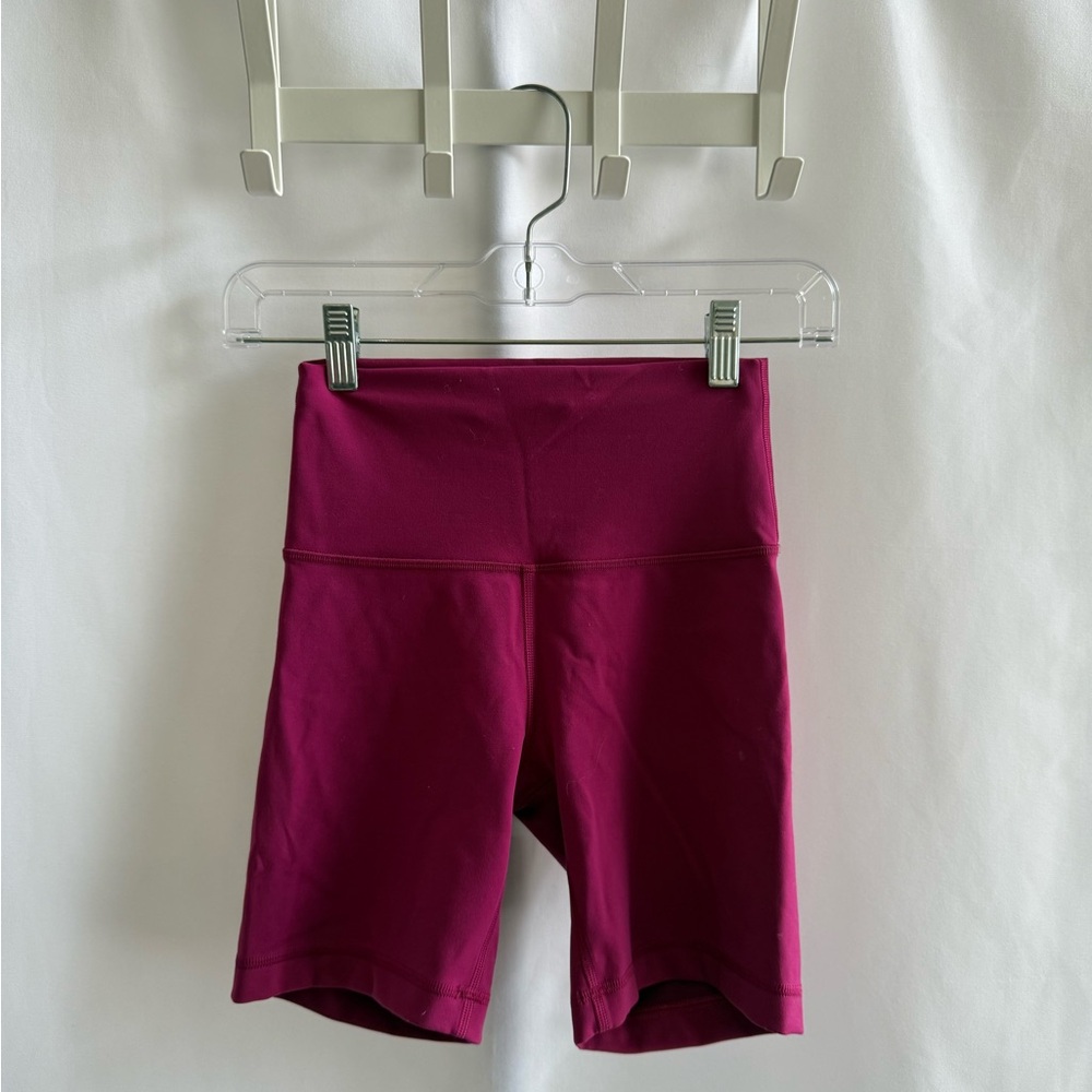 lululemon athletica High-Rise Bike Shorts - Deep Magenta